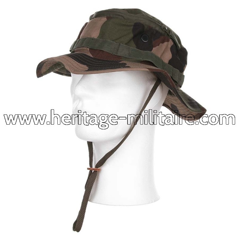 Bush hat with mosquito net french camo CCE