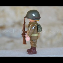 PLAYMOBIL Custom WW2 US ARMY SOLDIER PARATROOPER SECOND WORLD WAR